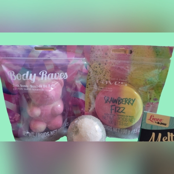BIG LOT OF 12 BATH BOMBS AND FIZZY DUST ~ BRAND NEW ~ - Picture 2 of 5